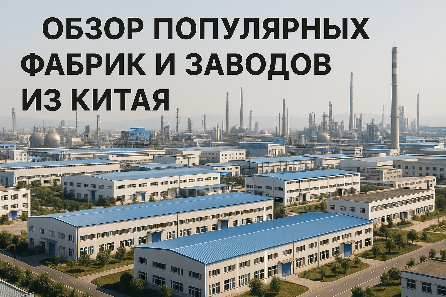 Обзор популярных фабрик и заводов из Китая