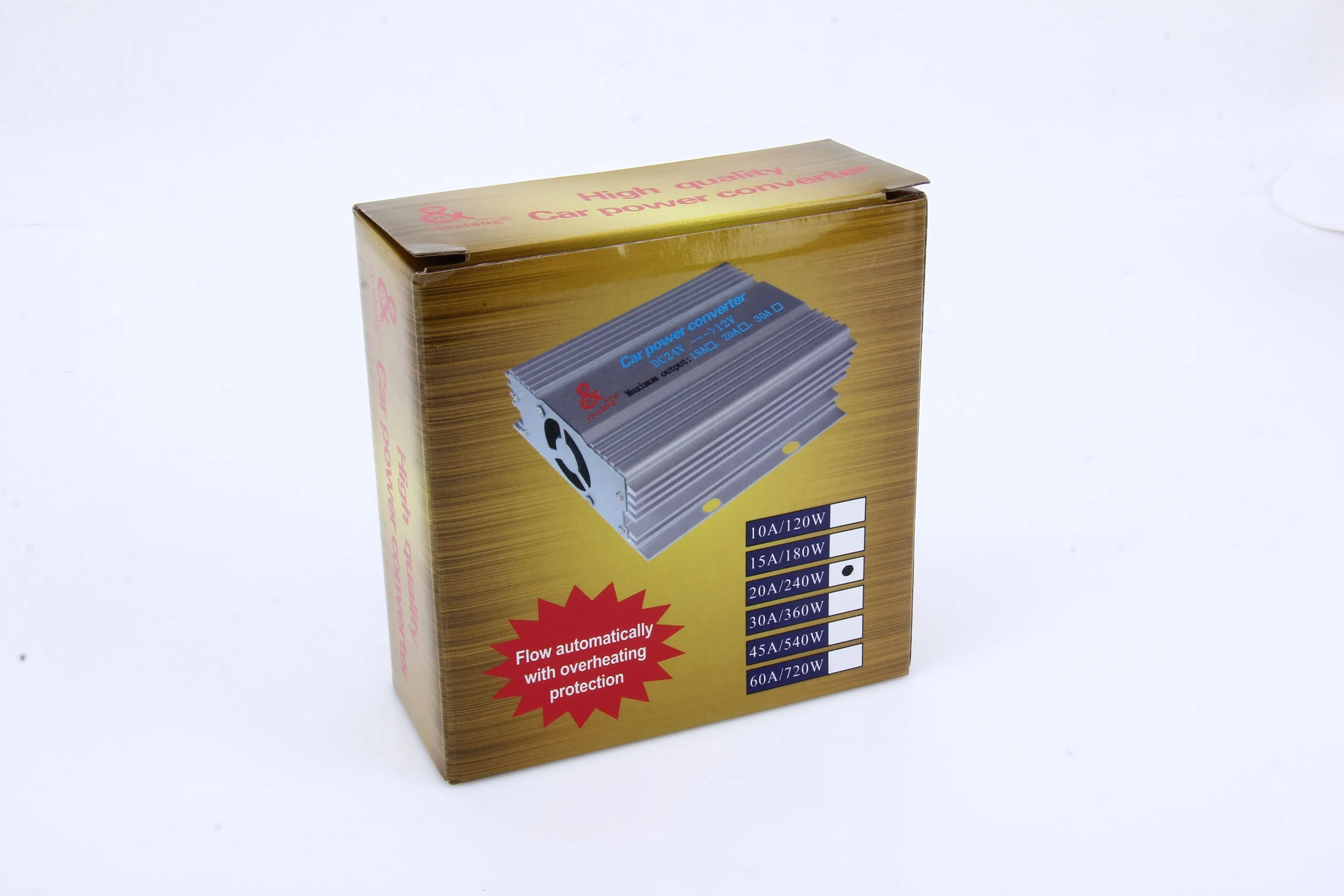 15A 180W DC 24V to 12V Electric Inverter Voltage Reducer Step Down Power Converter