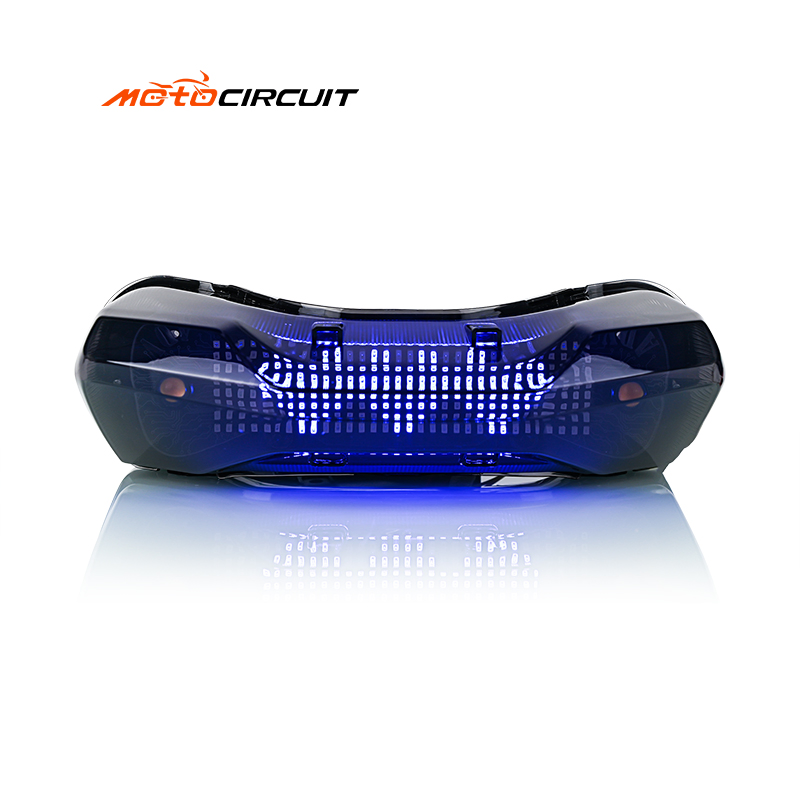 Pattern Light Flowing Brake Motorcycle Tail Light with Key Control Rear Lamp