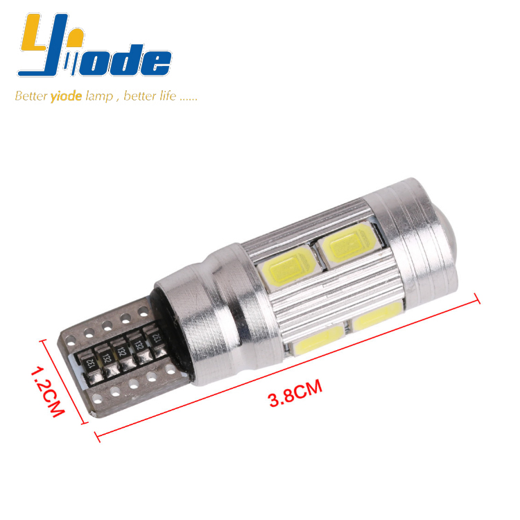 Светодиодная лампа T10 5630 10SMD для подсветки номеров