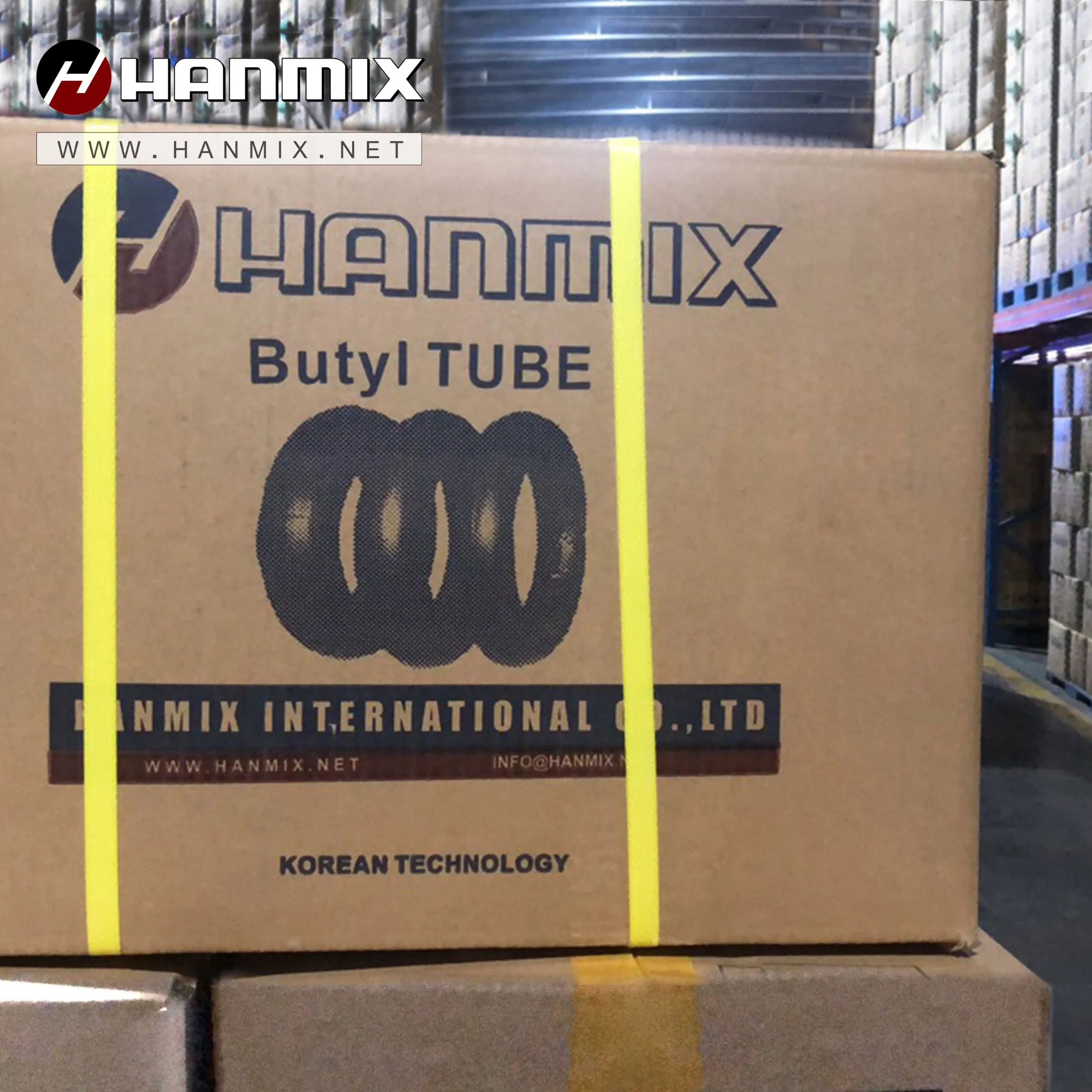 Hanmix Korean Technology Natural Rubber Butyl Inner Tube Tire Tube 12r20 Car Accessories
