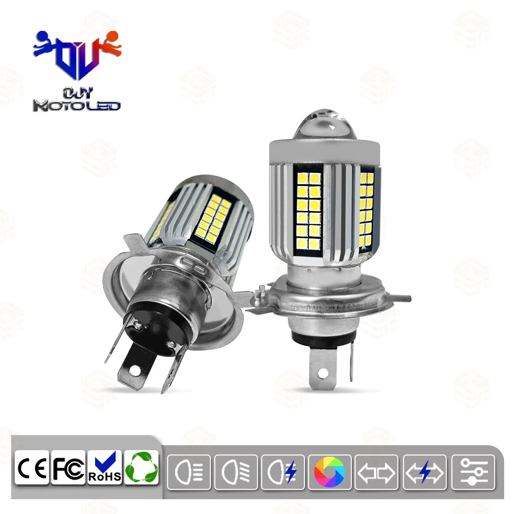Long Life LED Single-Light Lens Headlights Safety Car Plug-in Lamp Adaptive Headlights Spotlight Electric Vehicles LED Headlights