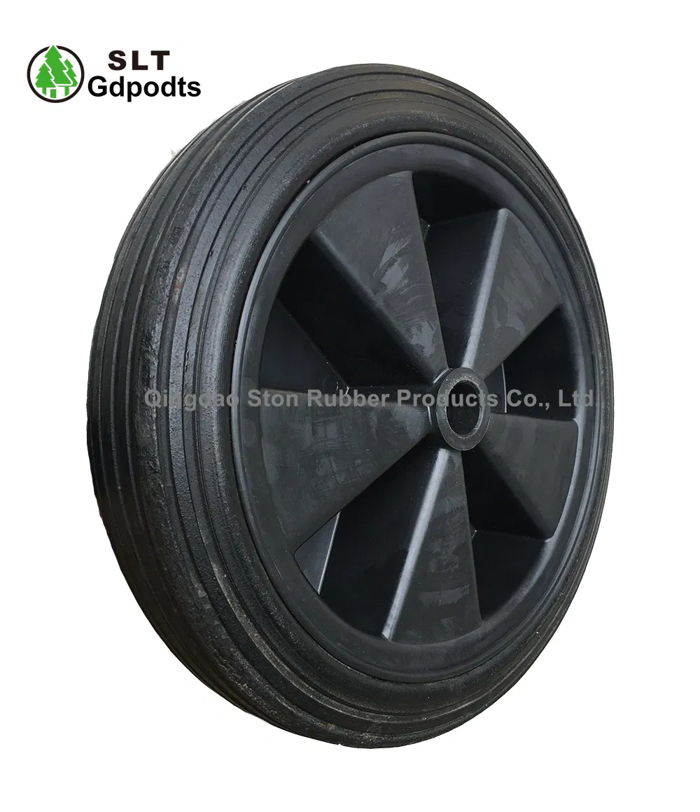 Колесо 13x3 дюймов для тачки, цельнолитая резина