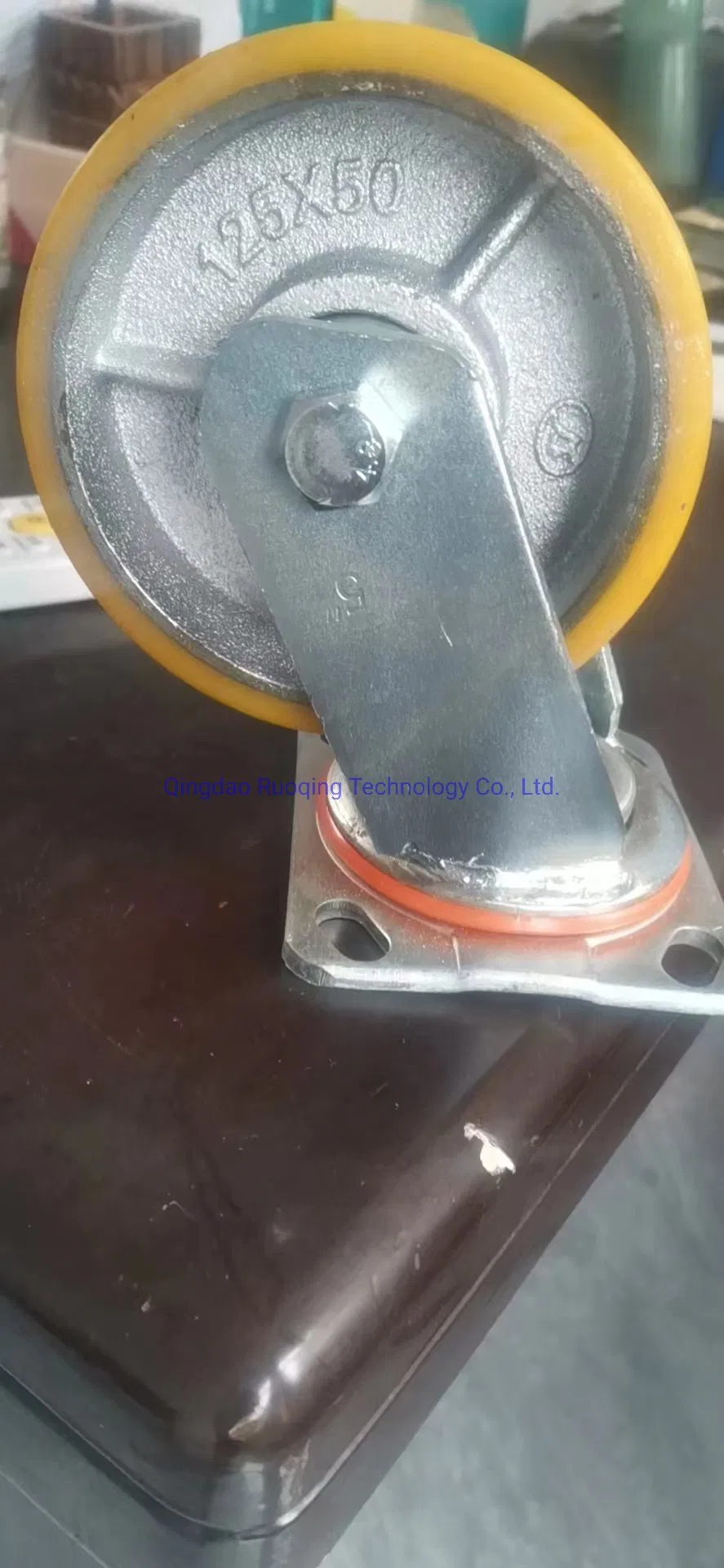 Heavy Duty Fixed Swivel PU Caster