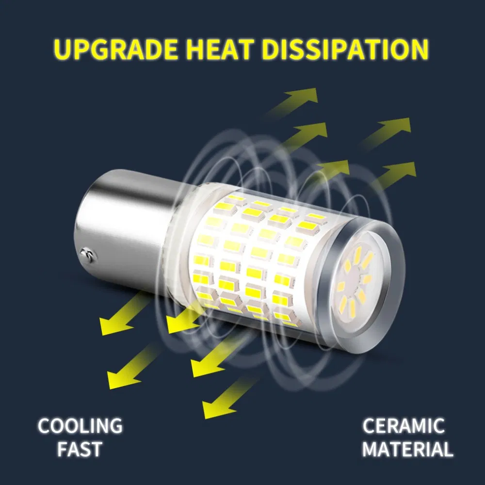 Светодиодная лампа P21W 1156 1157 80SMD для авто