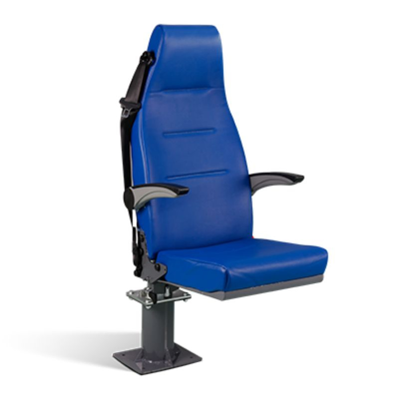 3-Point Safety Belt Swivel Folding Ambulance Leather Seat