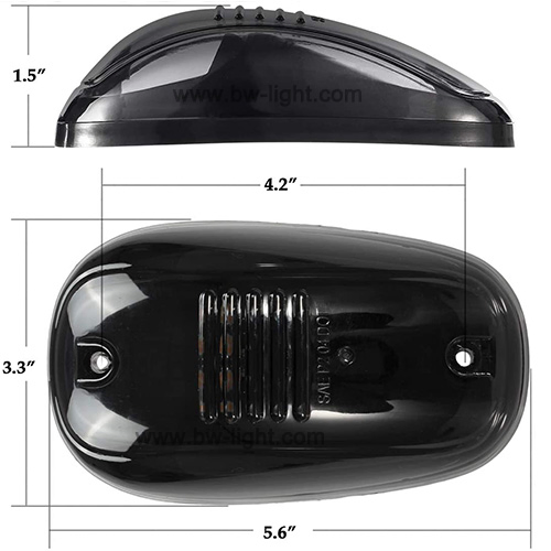 Маркерная лампа для крыши кабины, 24 LED, желтая/белая