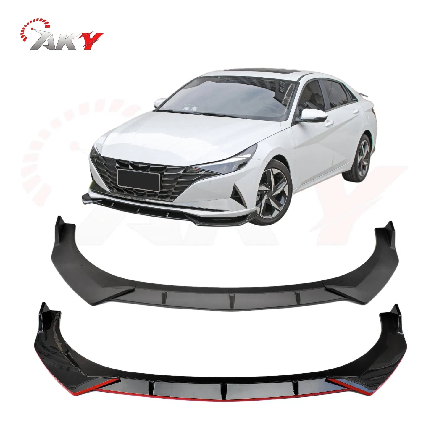 Front Bumper Lip Body Kit for 7th Gen Hyundai Elantra Modification 2020+