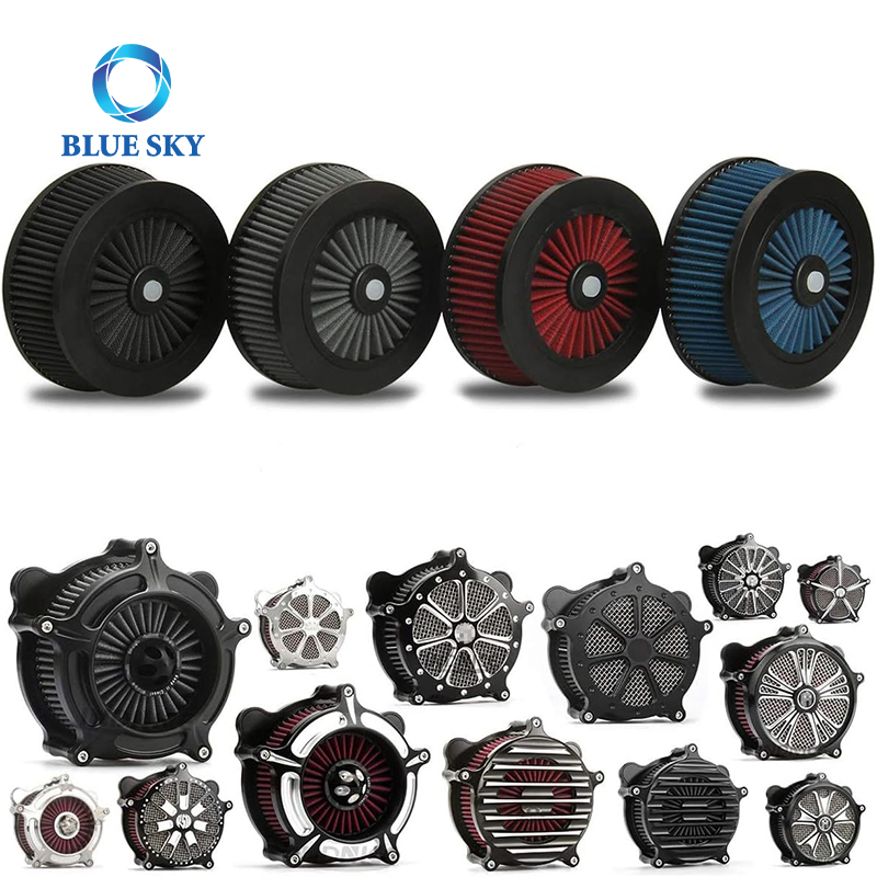 Modified Motorcycle Air Filter for Harleys Davidson Air Cleaner Intakes Electra Glide Dyna Softail Sportster Street Road King