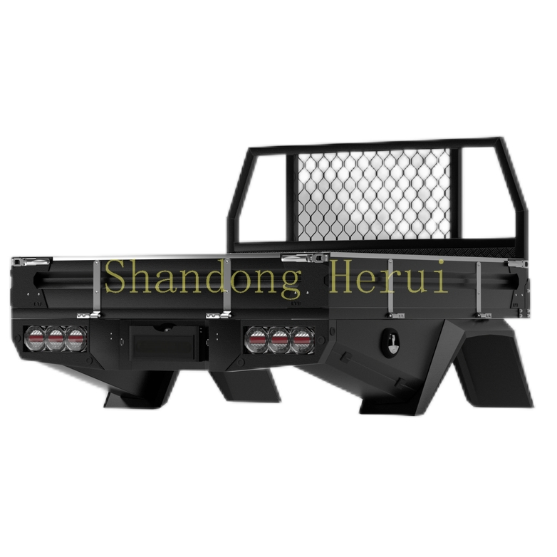 High Quality Custom Dual Cab Black Aluminium Ute Tray for Sale