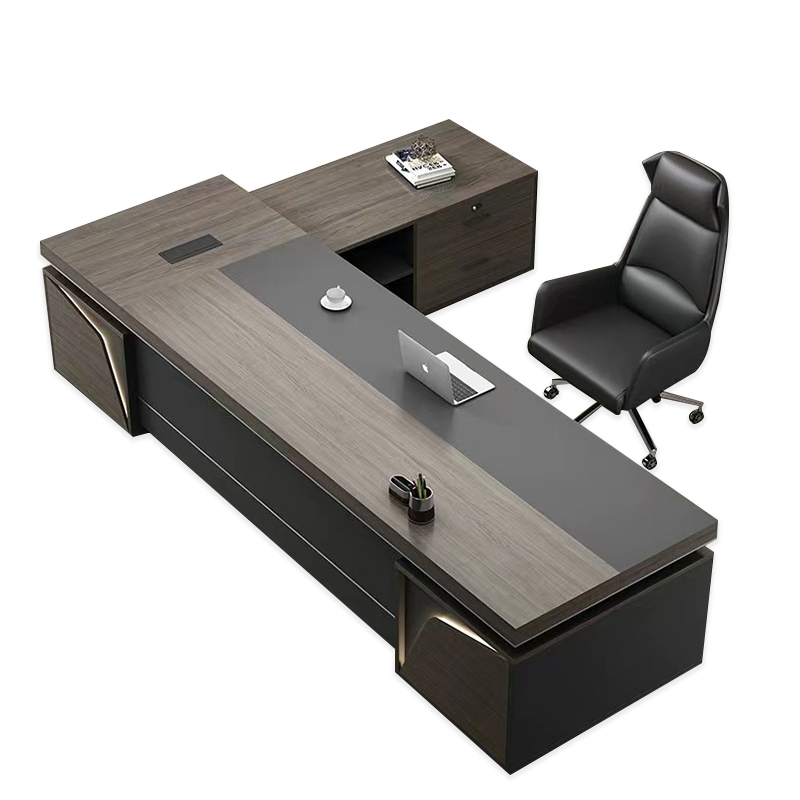 High End 2m L-Shaped Executive Office Desk for CEO