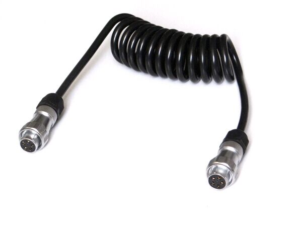 Truck Trailer PVC Insulation PU Polyurethanes Jacket Spiral Cable Coiled Wire Spring Line Car Aviation Head Cable