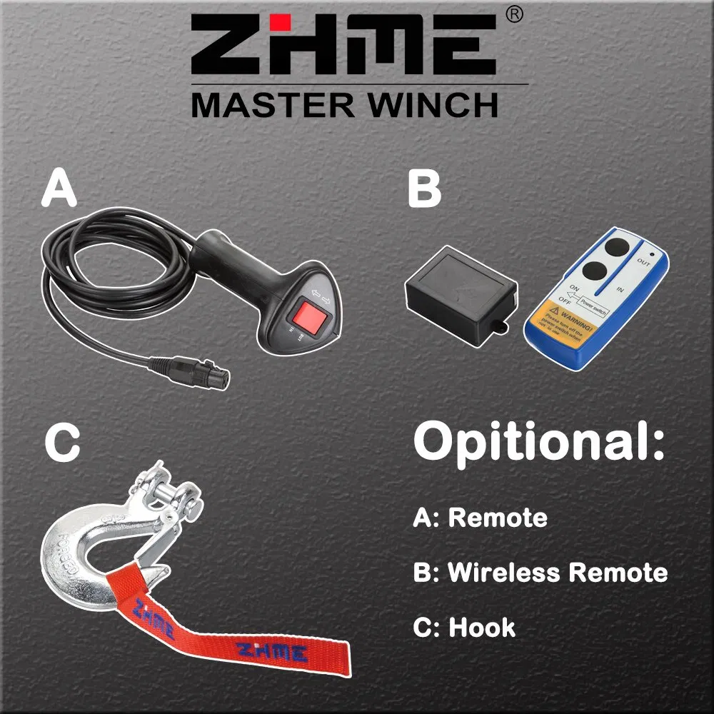 9500lbs Pull DC 12V Electric Winch with Wire Rope