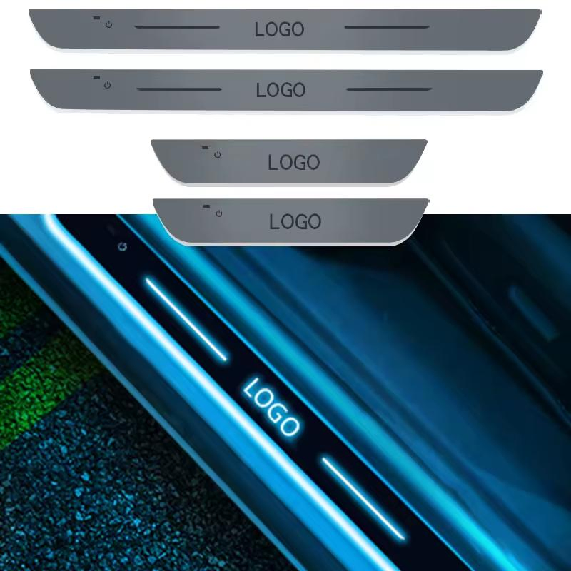 Светодиодная подсветка порогов дверей авто с логотипом