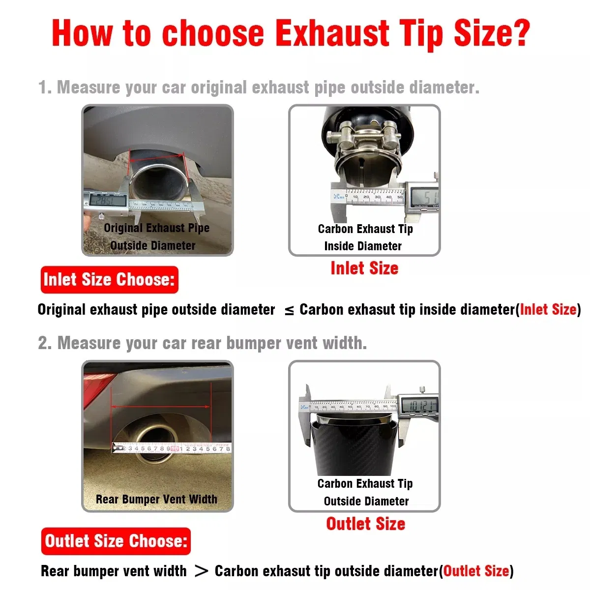 Двойные насадки на выхлопную трубу 304 нержавеющая сталь