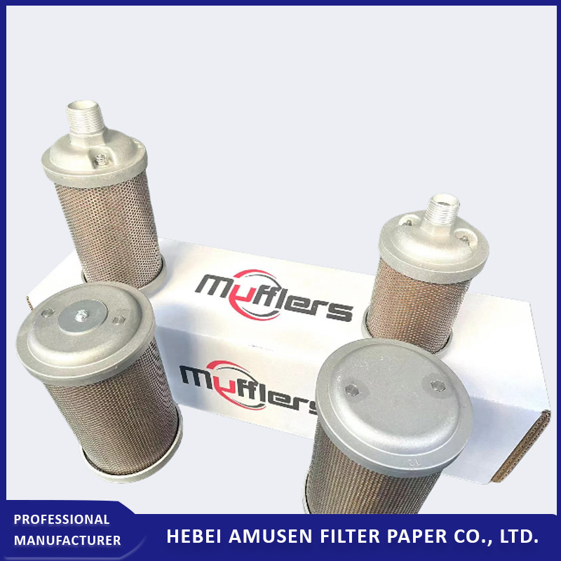 Глушитель шума для выхлопа и вакуумных насосов