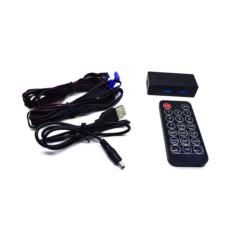 USB светодиодная лента для салона авто с теплым светом