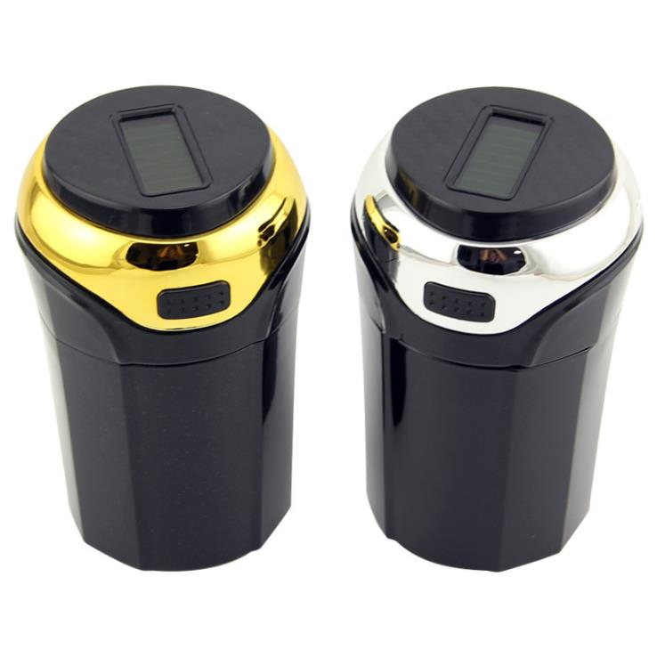 New Flip Car Ashtray LED with Light Outlet Stainless Steel