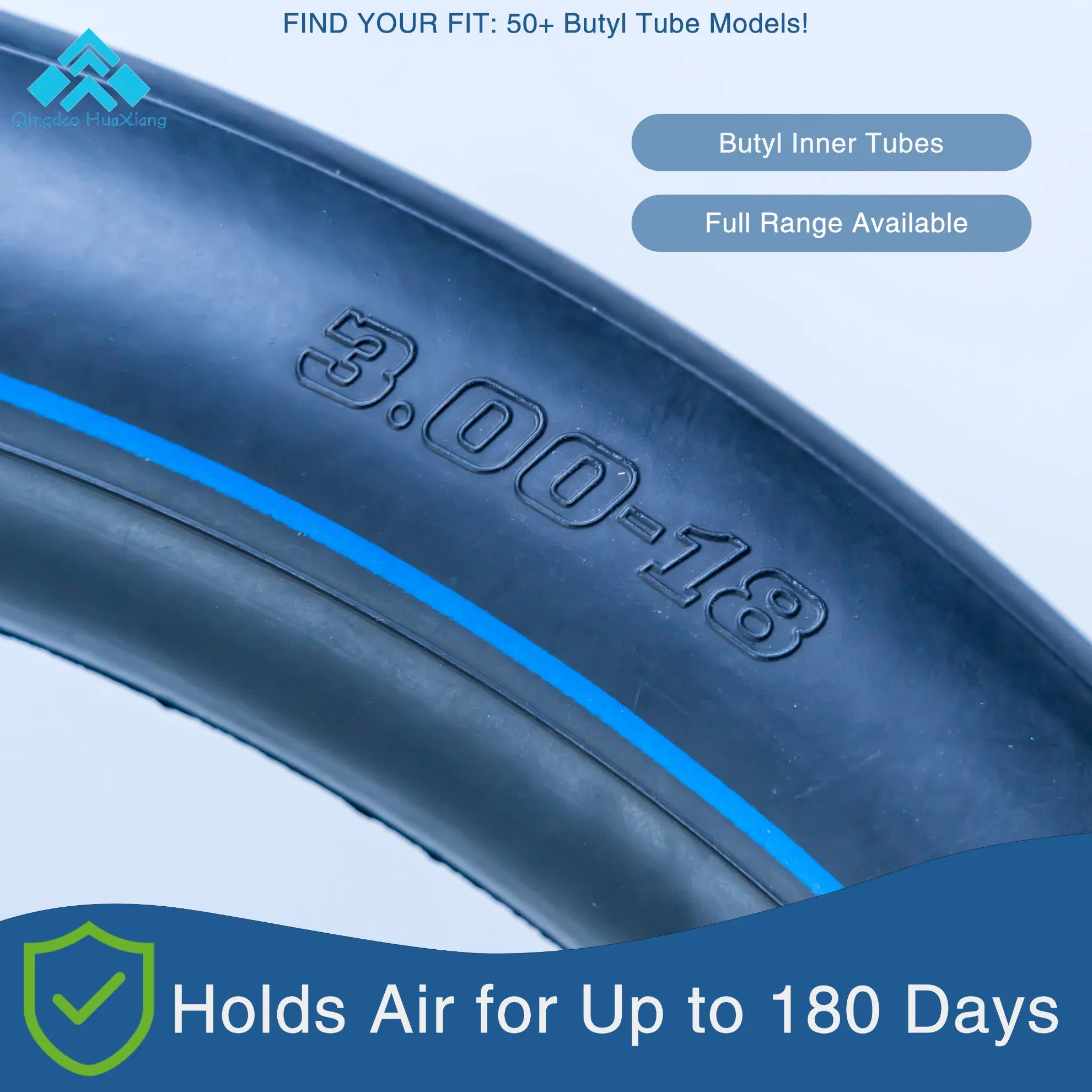 Камера мотоциклетная Butyl 3.00-18 (3.00-17/4.10-18)