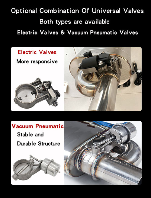 Клапан-глушитель Valvetronic с вакуумным управлением, 51 мм