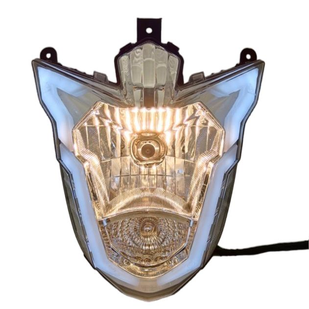 6. Advanced LED Headlight for Motorcycles with Bright Yellow/Red/White Light