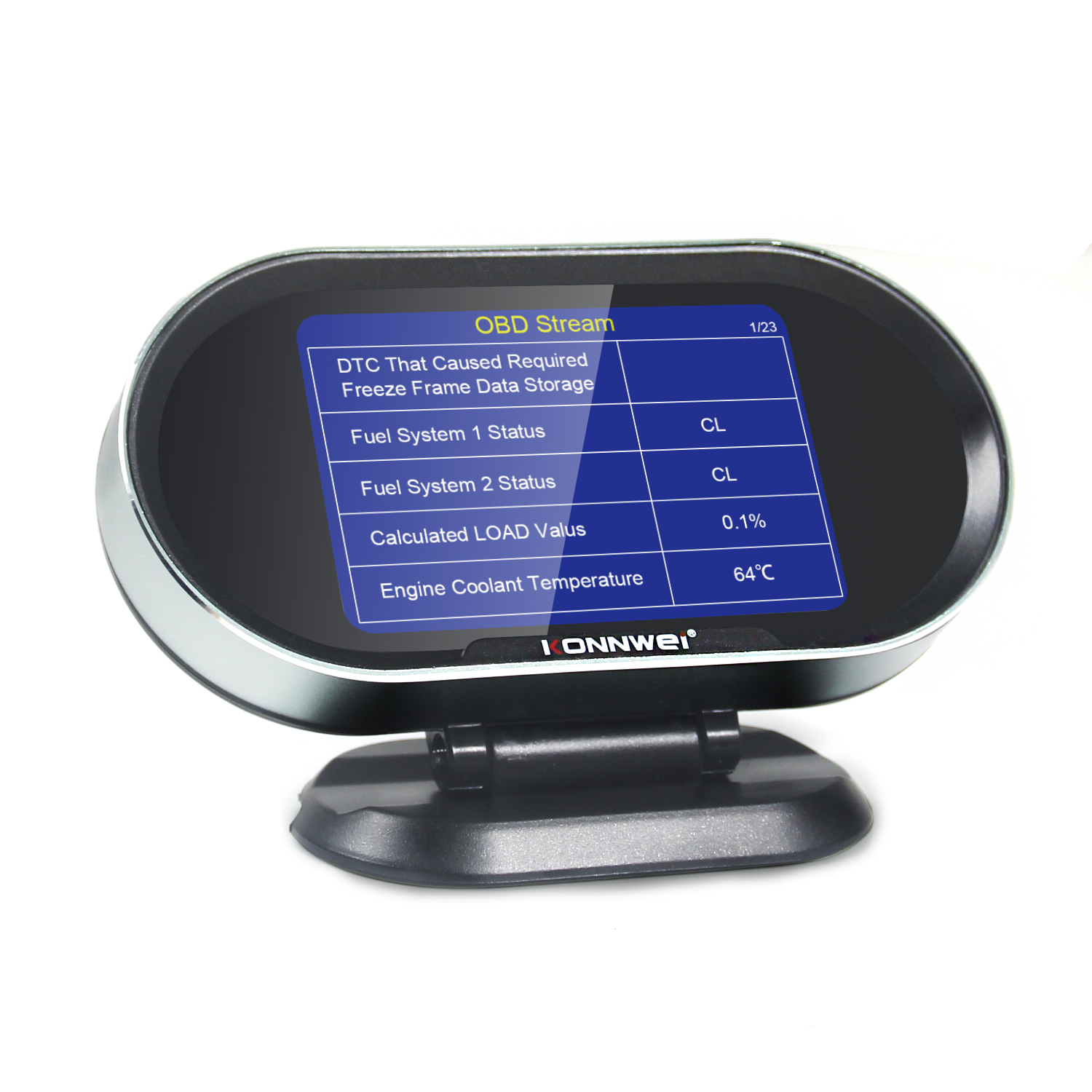 Цифровой датчик температуры и скорости OBD Konnwei KW206 с HUD-дисплеем