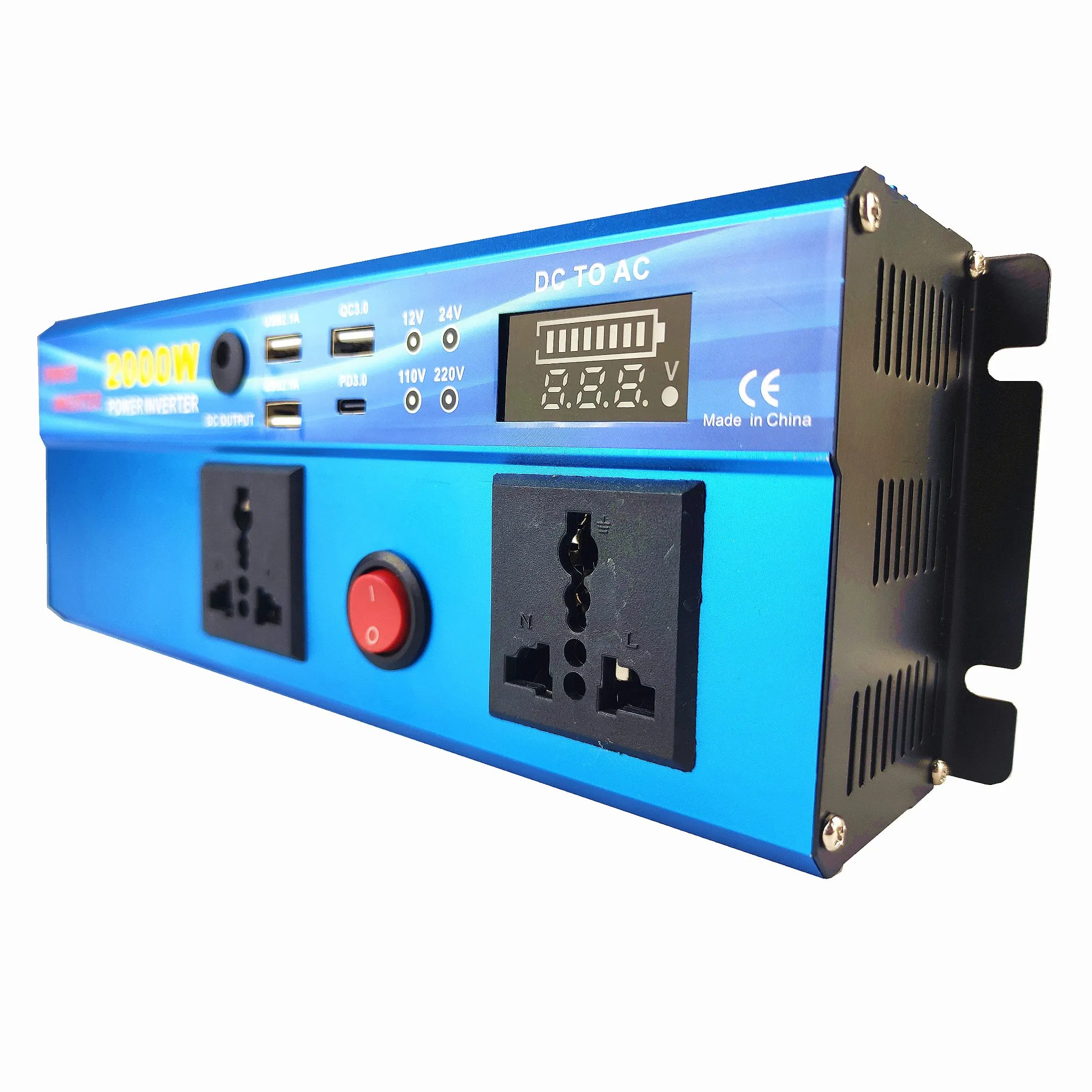 Инвертор 2000Вт 12В/220В для дома и авто