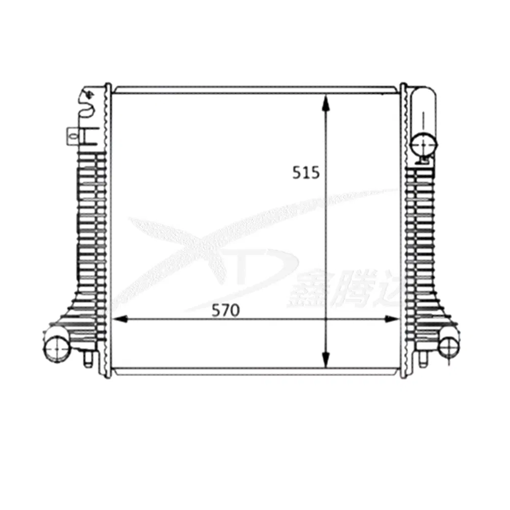 Радиатор охлаждения алюминиевый Mercedes Benz Atego A9735000803