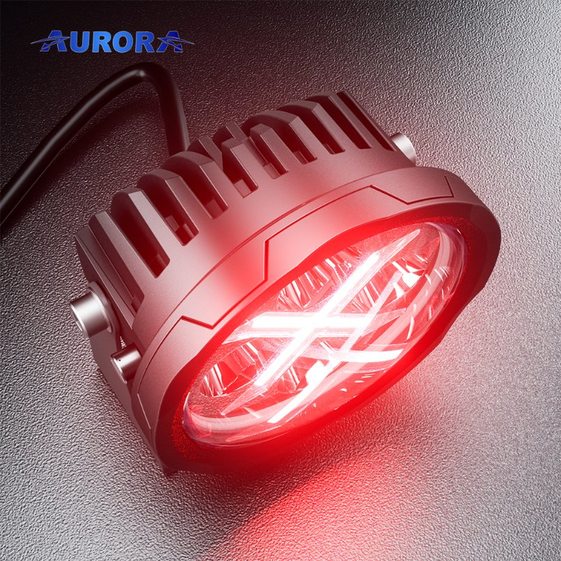 Aurora 4inch Small Round LED Driving Lights RGB Work Lights