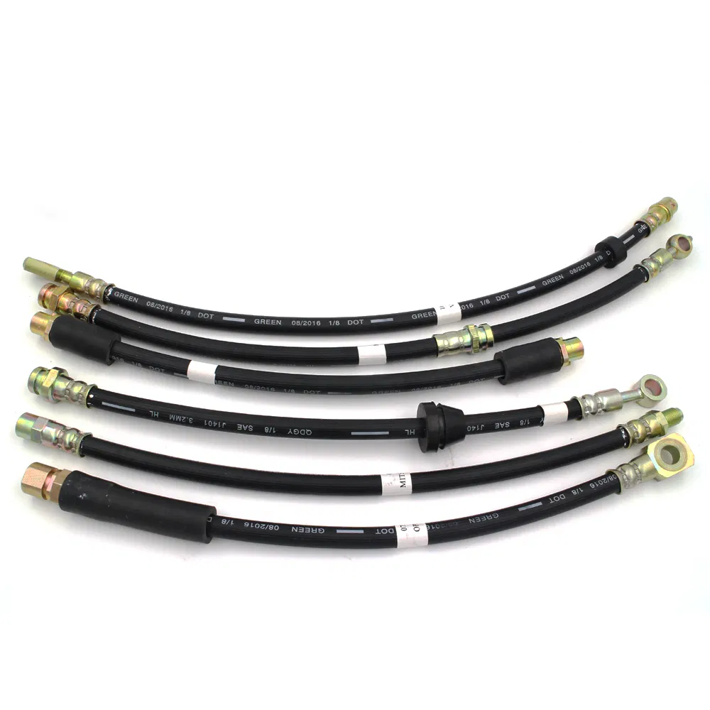 DOT SAE J1401 Fmvss106 Standard Automotive Car Auto OEM Flexible EPDM Rubber Braided Custom Hydraulic Disc Front Rear Extended Brake Fluid Fuel Assembly Hose