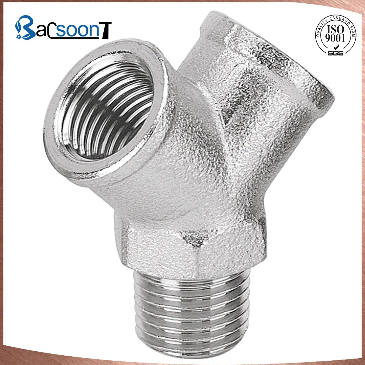 Customized Stainless Steel Precision Casting Pipe Fitting/Y Piece with Sandblasting/Machining/Mirror Polishing