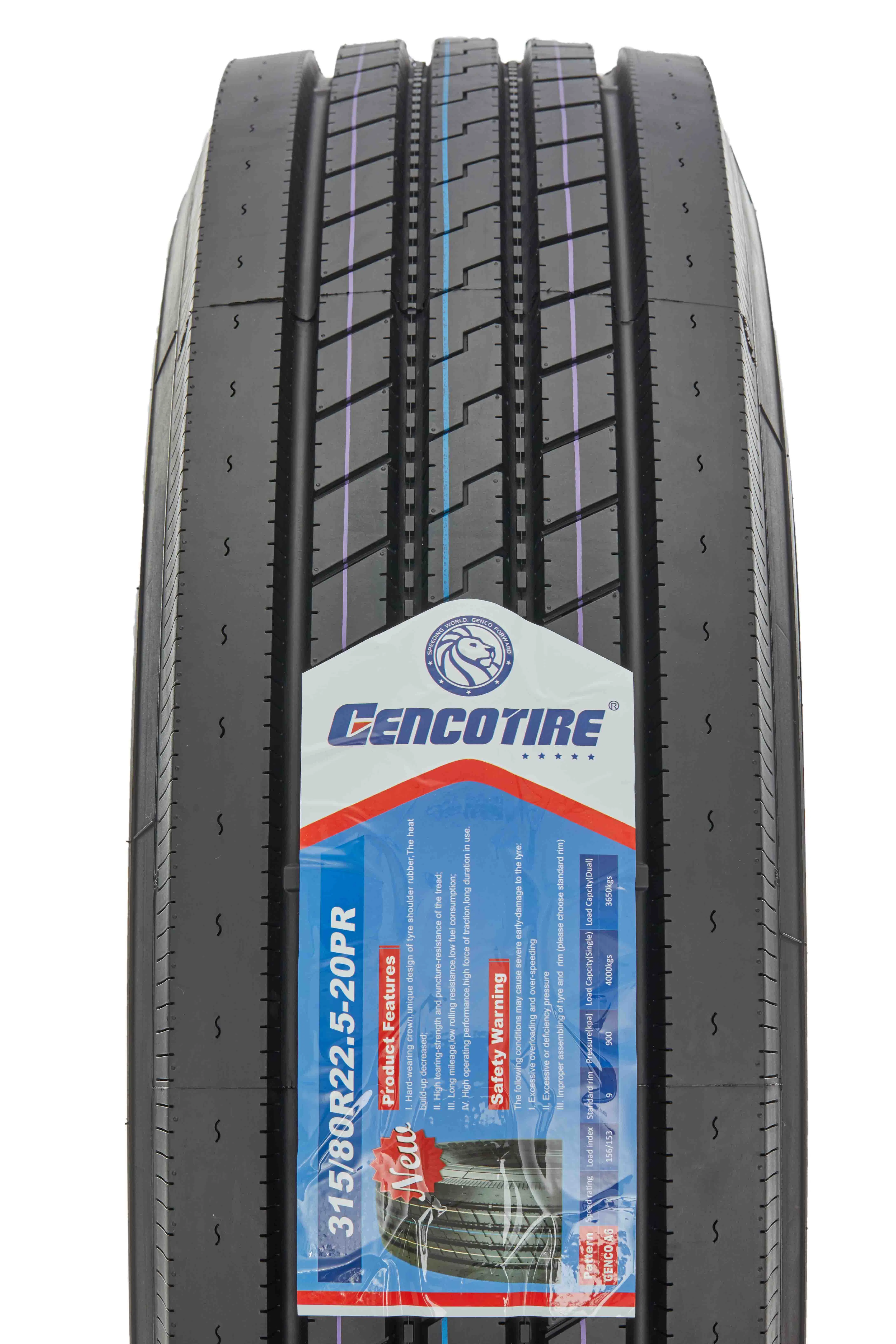 Radial Truck Tyre Gencotire High Quality 385/65r22.5