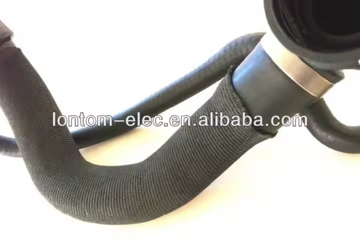 High Flexibility Heat Shrink Fabric Woven Sleeve 2: 1, Black, -45°C~+125°C