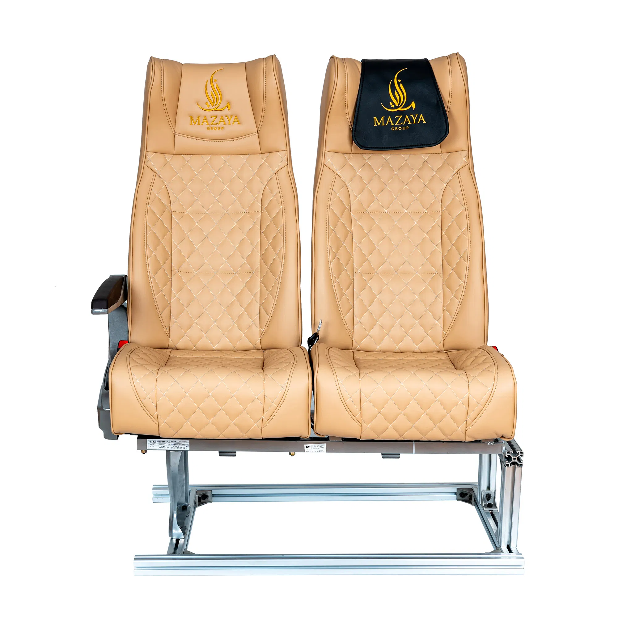 Bus & Minibus with Diamond Fabric Passenger Seat High Back Lift-up Armrest