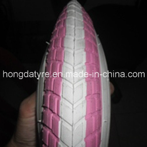 Детская велопокрышка розовая 24 дюйма