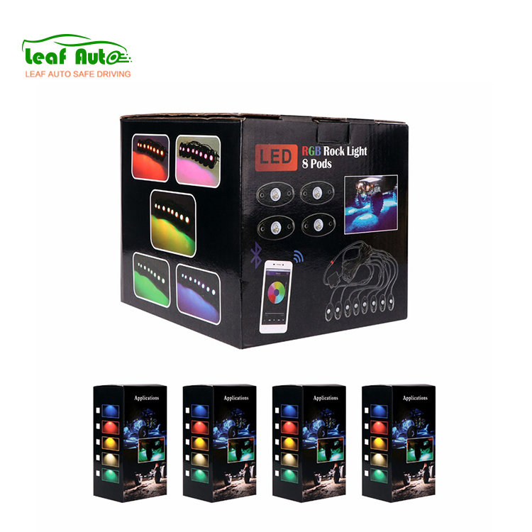 4 подвесных RGB светодиодных прожектора для внедорожников