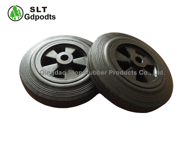 160/40-80 Rubber Wheel with 6 Inch