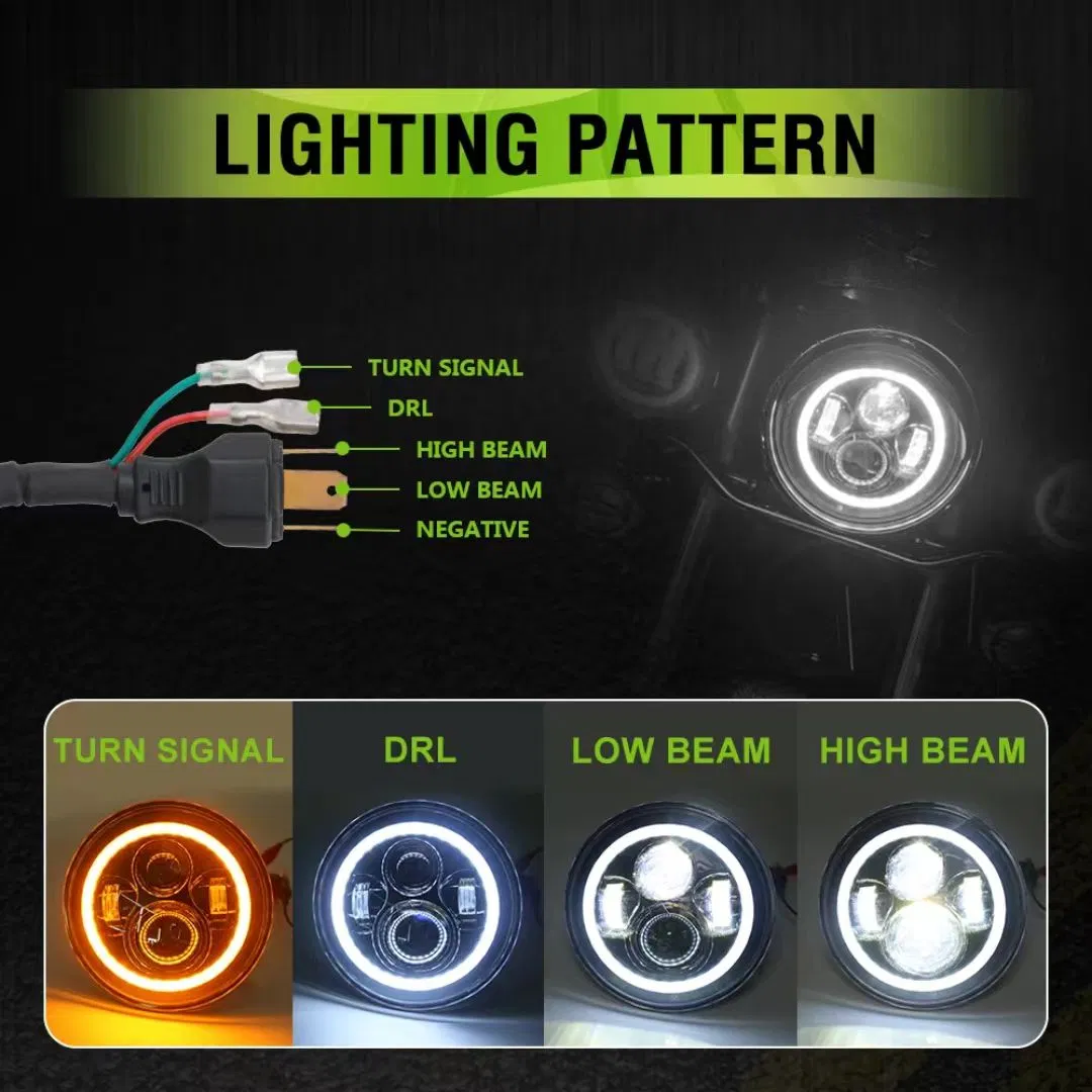 Projector Headlight Lamp Beam DRL for Jeep Wrangler Jk Approval