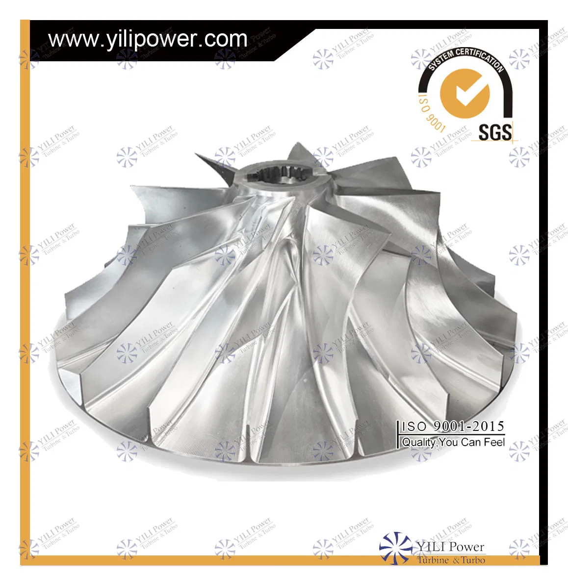 Колесо компрессора для турбокомпрессора дизельного двигателя