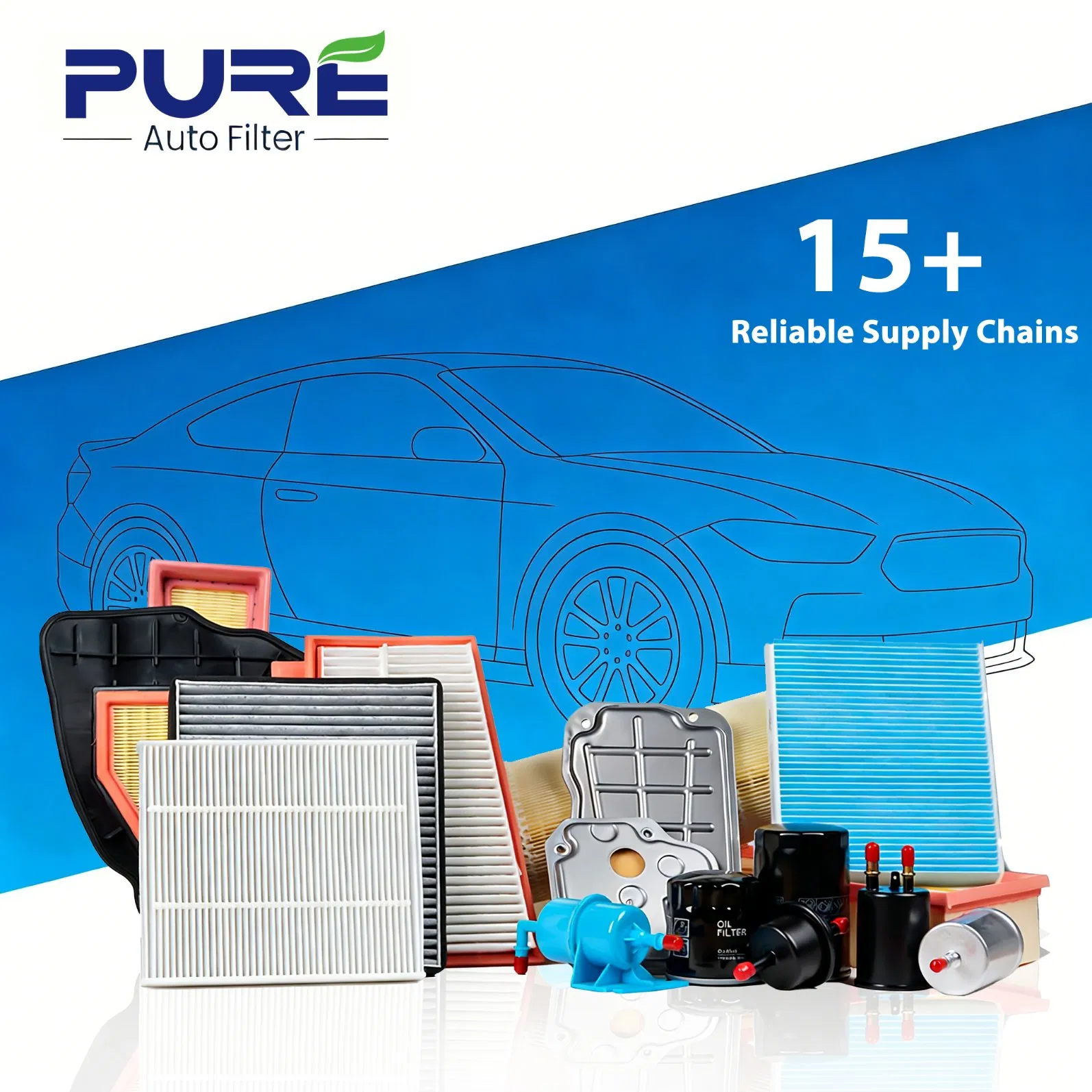 Auto Filter Element Air Filter for Ford Focus 1496814 6c16-9601-AA