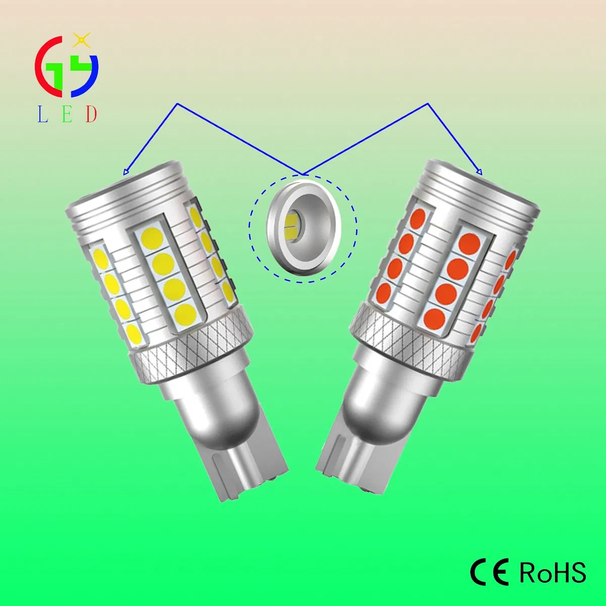Светодиодные лампы 18SMD 5050 для авто: стоп-сигналы, поворотники