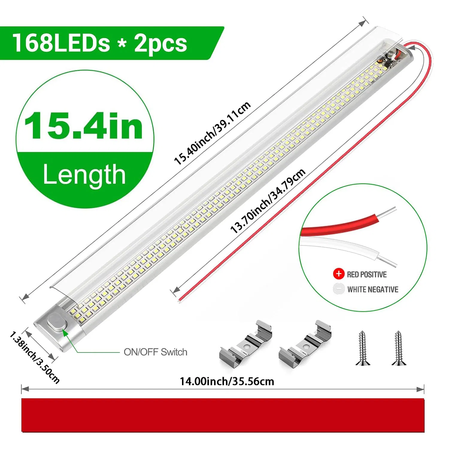 Светодиодная лампа для салона авто 160 LED, 16W