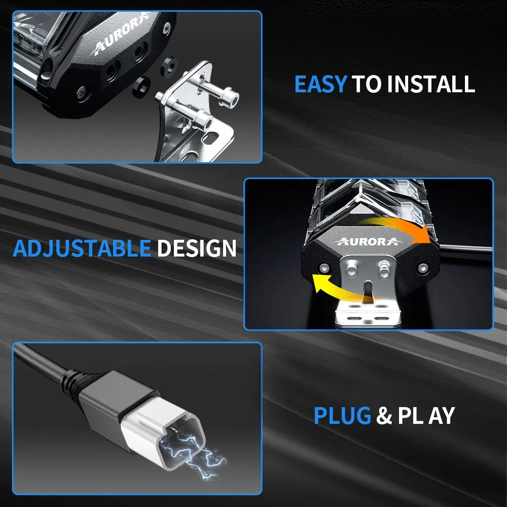 Aurora Evolve Offroad LED Offroad Light Bar Colorful RGB LED Bar Light for UTV ATV Jeep