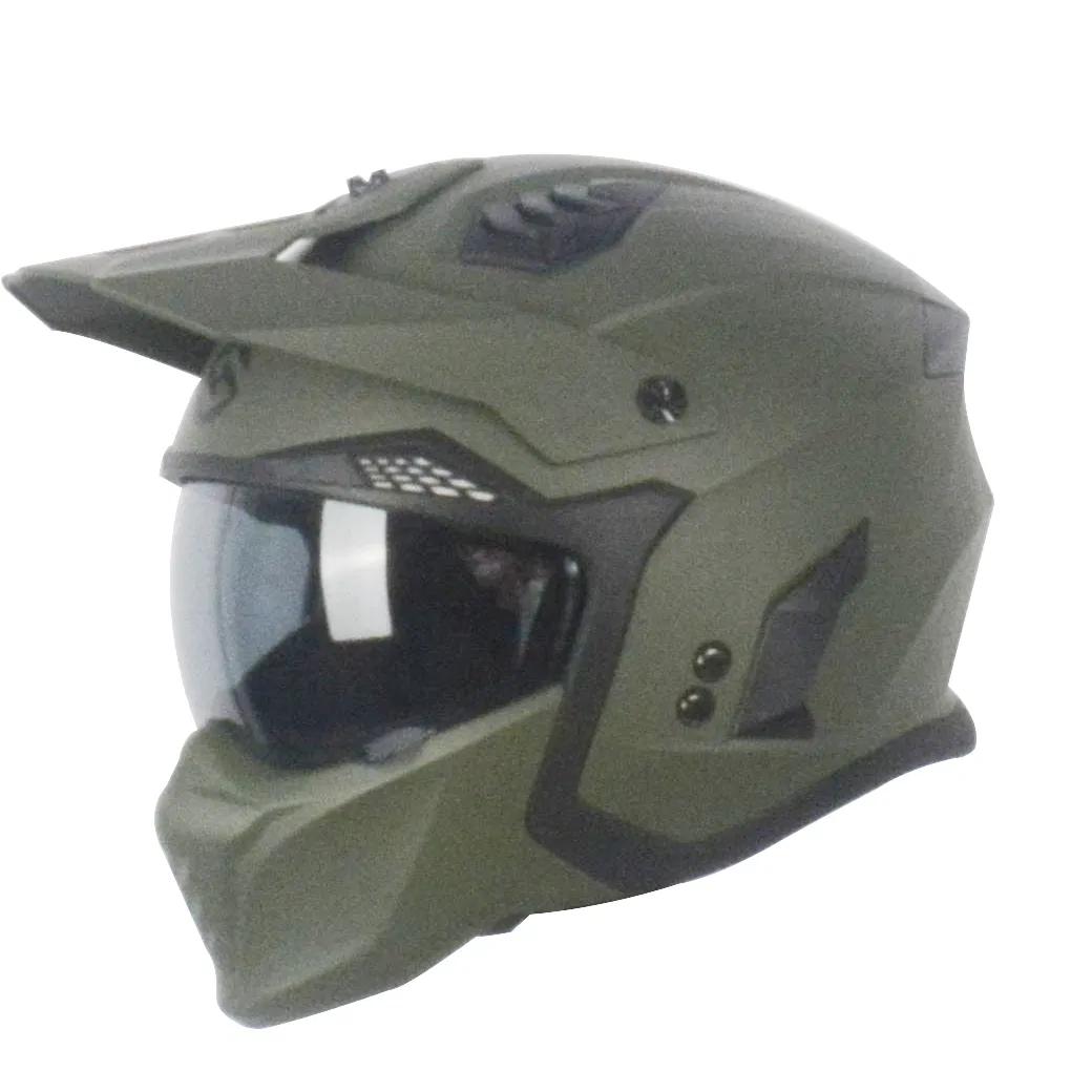 Amazon Hot Sell off Road Motorcycle Helmet with Sun Visor in ECE 22-06 Approved