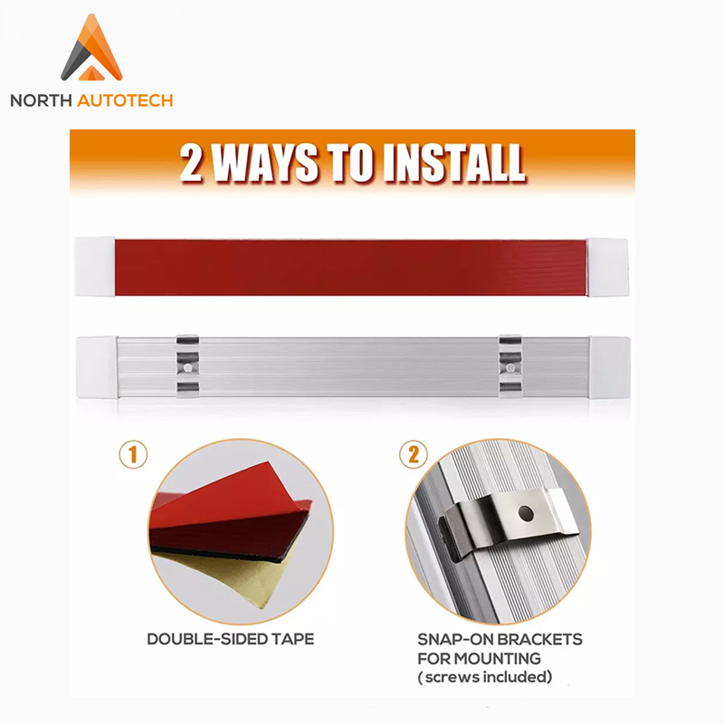 12V/24V 13 Inch LED Light Strip LED Light Bar LED Interior Light with on/off Switch 108 LEDs Strip Light