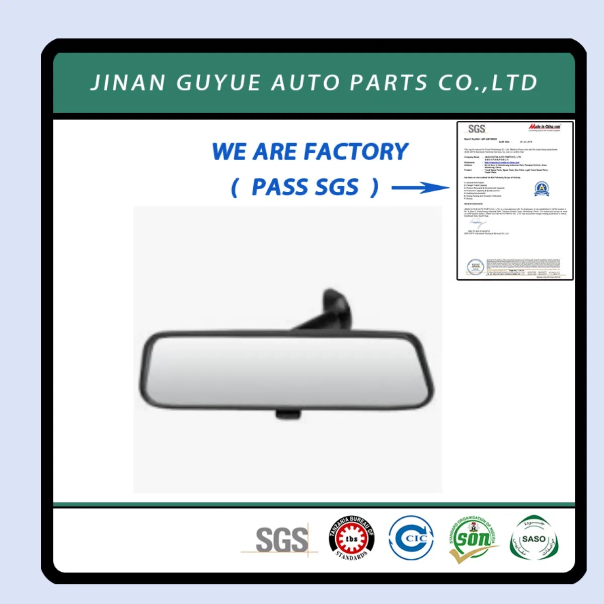 Зеркало заднего вида для грузовиков Hino, Freightliner, Isuzu, Ford