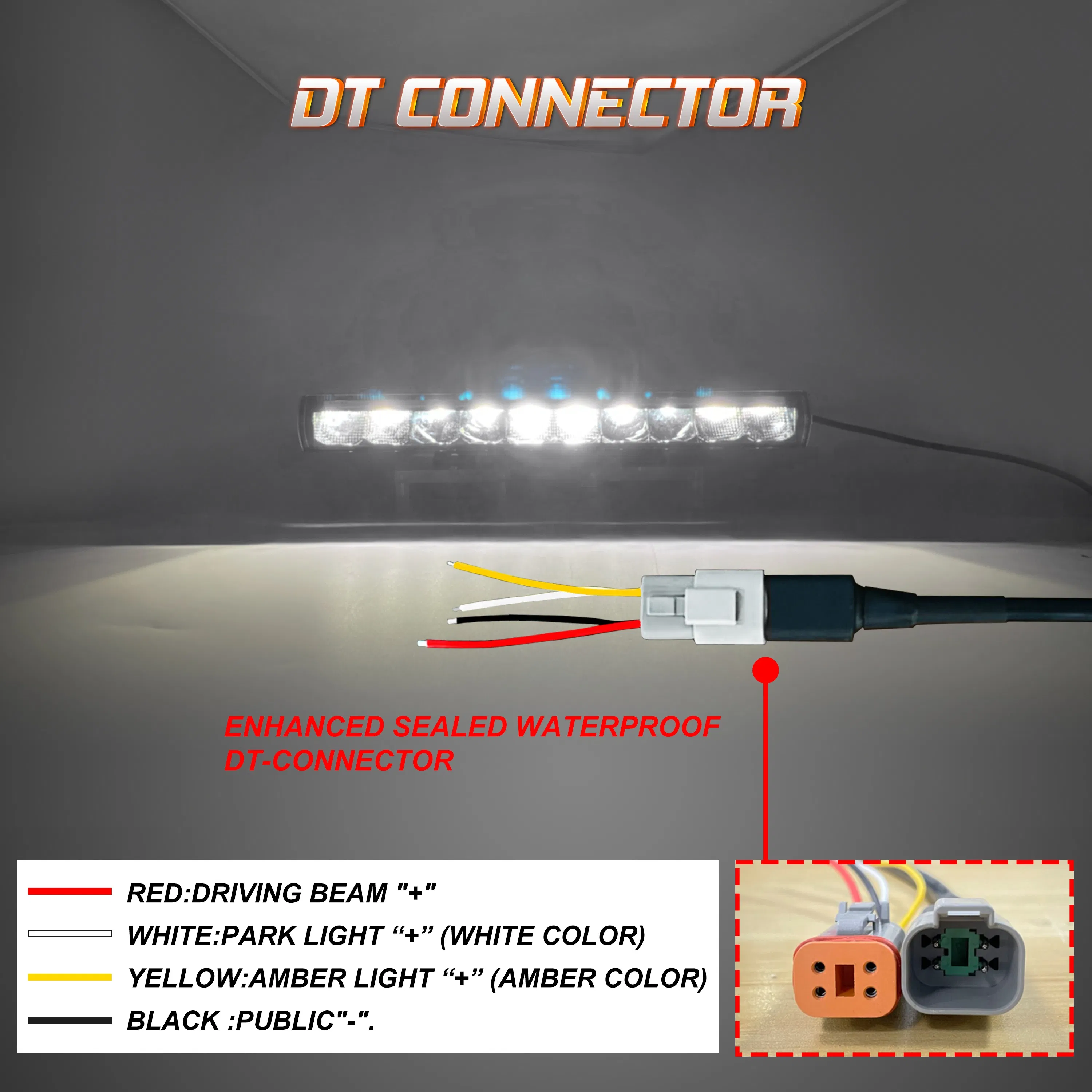 20 Inch 60W 100W DRL LED Light Bars Straight Light Bar Waterproof High Power ATV UTV 4WD Offroad LED Bar Light