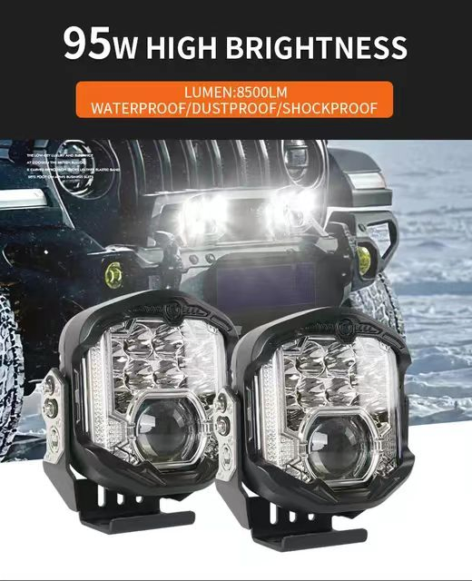 Fashion Design 95W High-Performance CREE LED High Lumen Output IP68 RGB Worklight Car Light