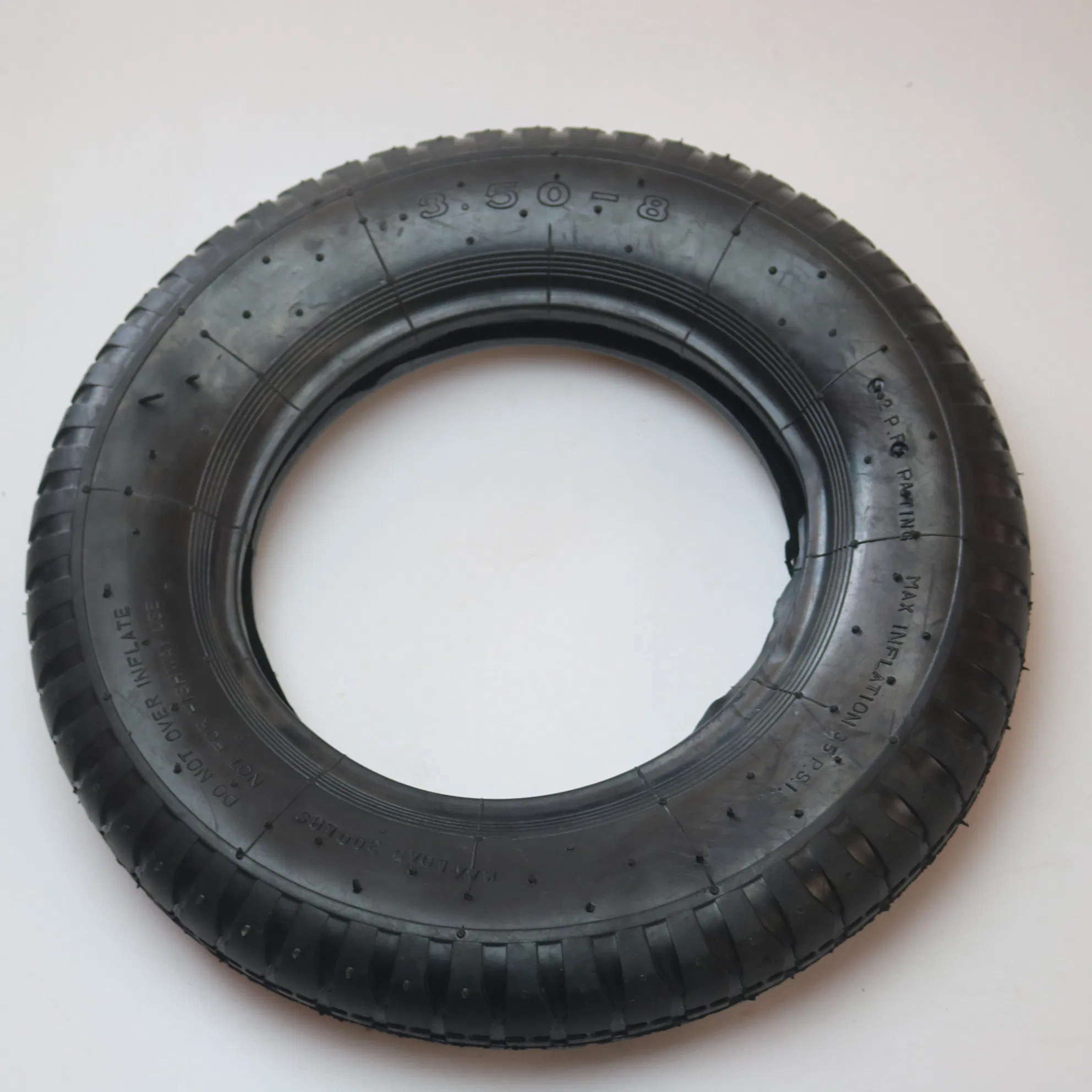 Wheelbarrpw Tyre 3.50-8 Block Pattern