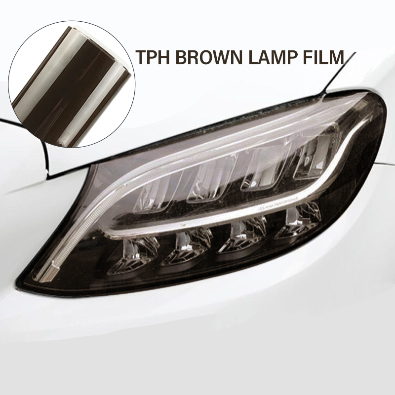 Brown Car Lamp Film Headlight Automobile Tail Light LED Lamp Film